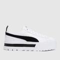 PUMA mayze trainers in white & black