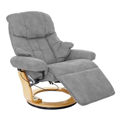 Mca Relaxsessel Windsor 2, Fernsehsessel Sessel, Stoff/Textil 150kg belastbar hellgrau, naturbraun Image