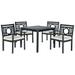 SAFAVIEH Outdoor Living Montclair Dark Slate Grey 5-Piece Dining Set