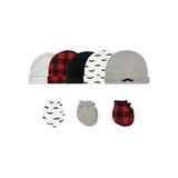 Hudson Baby Caps & Scratch Mittens, 8pc Set (Baby Boys)