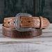 Ariat A1022008-42 Western Belt Mens Croco Print Embossed Floral, Size - 42