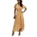 Summer Dress For Women's Bohemian Polka Dot Beach Sundress Wrap V Neck Casual Irregular Ruffle Dresses Beach Dress With Belt