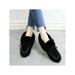 Women Ladies Girls Moccasin Slipper Shoes Slip on Loafer Casual Flat Plush Shoes Indoor Outdoor