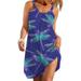 Colisha Plus Size Dresses for Women Summer Sleeveless Tank Dress Pleated Vest T Shirt Dress Casual Mini Dress Sundress Beach Bikini Swimsuit Cover Up