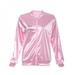 Promotion Clearance!Women Basic Coats Solid Tracksuit for Women Jacket Lady Retro Jacket Women Fancy Pink Dress Grease Costume