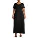 Terra & Sky Women's Plus Size Maxi Dress with Pockets