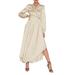 Celmia Women Casual Elegant Asymmetrical Long Sleeve Wrap Dresses