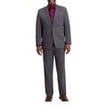 Men's J.M. Haggar Premium Classic-Fit Flat-Front Stretch Suit Pants Dark Gray Weave