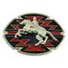 Bull Rider Cowboy Rodeo Western Belt Buckle Silver Metal Chopper Southern Style