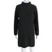 Madewell Womens Mock Neck Mini Sweater Dress - Donegal Coal size S
