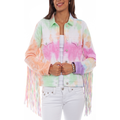 Honey Creek by Scully Fringe Tie Dye Jean Jacket