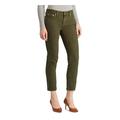 RALPH LAUREN Womens Green Pocketed Zippered Jeans Size 8