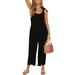 Women Fashion Cropped Pants Strap Jumpsuit Suspenders Jumpsuit