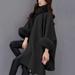 3 Colors Winter Women Faux Fur Scarf Fur Collar Long Woolen Coat Cloak Fit Shopping Travelling Black L