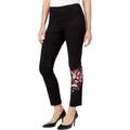 Style & Co. Womens Embroidered Casual Trouser Pants