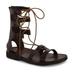 Rebecca - Leather Gladiator Lace Up Sandal - Womens Sandals