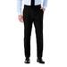 Men's Haggar Slim-Fit Stretch Melange Gabardine Flat-Front Suit Pants Black