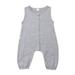 GuliriFei Newborn Baby Boy Girl Sleeveless Jumpsuit Button Long Pants Romper Clothes Outfit