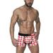 CVLIFE Mens Boxer Briefs Multi Pack Boys No Ride Up Underwear Boxers Plaid Cartoon Printed Breathable Stretch Athletic Cotton Briefs