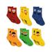 Sesame Street Elmo Boys Girls Multi Pack Crew Socks with Grippers SS9329