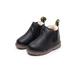 Boys Girls Ankle Boots Children Martin Booties Pull On Leather Shoes Round Toe Anti-Slip Adorable