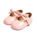 Clearance! Newborn Baby Girls Shoes PU leather Buckle First Walkers With Bow Red Black Pink White Soft Soled Non-slip Crib Shoes