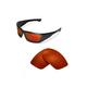 Walleva Fire Red Polarized Replacement Lenses for Spy Optic DIRK Sunglasses