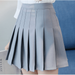 Seyurigaoka Female Skirt, Solid Color High Waist Pleated Skirt Mini Dress Leisure Wear for Women