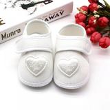 RETAP Newborn Soft Silk Cloth Shoes Baby Heart Pattern Casual Shoes Soft Sole Infant Toddler Shoes 0-18M