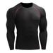 Pretty Comy Quick-drying Sports Tights Men's Long-sleeved Yoga Basketball Running Tops Stretch Compression Breathable Fitness Clothes Men Casual T-shirt M-3XL
