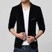 SANNEDONG Men Blazer Suits Casual Slim Fit Formal One Button Suit Jacket Tops Fit Wedding Slim Coat Casual Suit