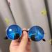 MOREFUN Children's Sunglasses Cute Round Frame Cartoon Glasses Metallic Fruit Dazzle Sunglasses Personality Sunglasses; 2-8Y
