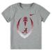 Alabama Crimson Tide Nike Toddler Football Icon T-Shirt - Heathered Gray