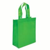 Non-woven Reusable Shopping Grocery Tote Bags, Heavy Duty Non-woven Polypropylene, Small Gift Tote Bag, Book Bag , Non Woven Bag Multipurpose Art Craft Screen Print School Bag (Set of 3, LIME GREEN)