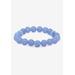 Women's Simulated Birthstones Agate Stretch Bracelet 8" by PalmBeach Jewelry in December