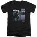 Parks And Rec Album Cover Adult V-Neck T-Shirt 30/1 T-Shirt Black