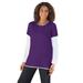 Plus Size Women's Layered-Look Crewneck Tee by Woman Within in Radiant Purple (Size 38/40) Shirt