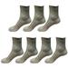 7 pairs Mens Breathable Comfortable Soft Fashion Cotton Casual Crew Business Dress Socks Under the Calf Size 6-10