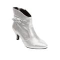 Wide Width Women's The Corrine Bootie by Comfortview in Shimmer Metallic (Size 10 1/2 W)