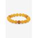 Women's Simulated Birthstones Agate Stretch Bracelet 8" by PalmBeach Jewelry in November