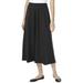 Plus Size Women's Ponte Knit A-Line Skirt by Woman Within in Heather Charcoal (Size 14/16)