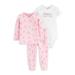 Child of Mine by Carter's Baby Girl Outfit Take Me Home Cardigan, Bodysuit & Footed Pants, 3-Piece Set