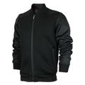 9 Crowns Men's Jacket Lightweight Mesh Zip Up Bomber Jacket (Small, Black)