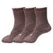 3 Pairs Womens Winter Casual Wool Blend Thick Knit Thermal Warm Crew Cozy Boot Socks Size 5-10