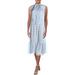 Lauren Ralph Lauren Womens Kandilla Plaid Tie-Neck Midi Dress