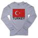 Turkey Flag - Special Vintage Edition Men's Long Sleeve Grey T-Shirt