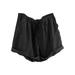 UKAP Women Athletic Fitness Cycling Shorts Yoga Shorts Gym Running Jogging Woman Shorts Activewear Elastic Waist Sports Drawstring Pockets Short Pants Black S(US 2-4)