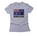 Australia Olympic - Bobsleigh - AUS Flag - Silhouette Women's Cotton Grey T-Shirt