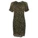 Michael Kors Women's Pleated Camouflage Print Dress