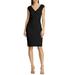 Lauren Ralph Lauren Women's Jersey Surplice Dress Black Size 6